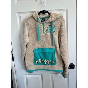 NWT Box Lunch Nintendo Animal Crossing Sherpa Hoodie Size Small